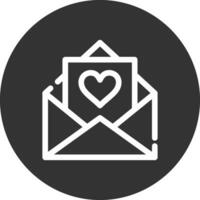 diseño de icono creativo de carta de amor vector