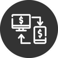Online Transfer Creative Icon Design vector