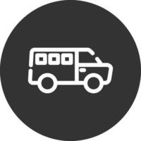 Minivan Creative Icon Design vector
