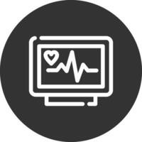 ECG Monitor Creative Icon Design vector