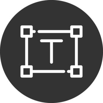 Text Size Creative Icon Design vector