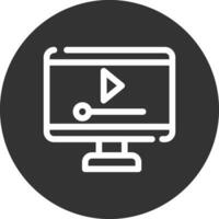 Video Player Creative Icon Design vector