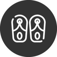 Slippers Creative Icon Design vector