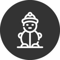 Snowman Creative Icon Design vector