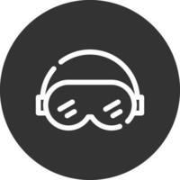 Ski Goggles Creative Icon Design vector