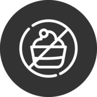 No Sweets Creative Icon Design vector