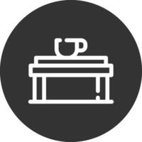 diseño de icono creativo de mesa de café vector