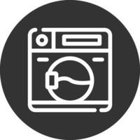 Washing Machine Creative Icon Design vector