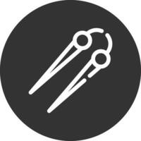 Knitting Needles Creative Icon Design vector