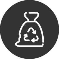 diseño de icono creativo de bolsa de basura vector