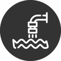 Waste Water Creative Icon Design vector