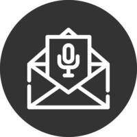 Voice Email Creative Icon Design vector