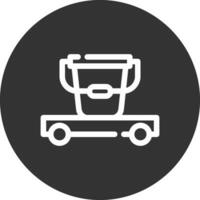 Cleaning Cart Creative Icon Design vector