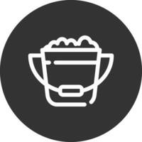 Bucket Creative Icon Design vector