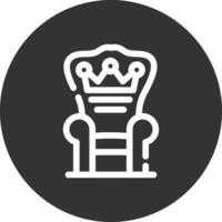 diseño de icono creativo de trono vector