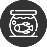 Fish Bowl Creative Icon Design vector