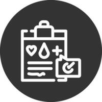 diseño de icono creativo de registro médico vector