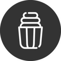 diseño de icono creativo de cupcake vector