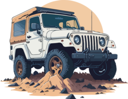 Jeep Auto Illustration ai generativ png