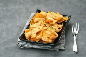 Mexicana Nachos with cheese sauce photo