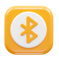 Bluetooth ícone transparente ilustração Renderização png