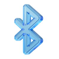 Bluetooth icoon transparant illustratie renderen png