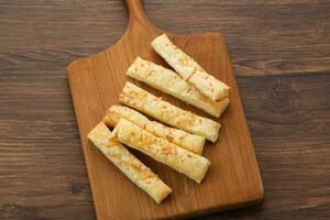 Cheese Stick Pastry, close up photo
