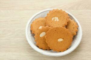 Ontbijtkoek, traditional Dutch spice bread, with butter and cinnamon photo