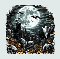 Funny Halloween t-shirt design ,Funny Halloween Ghost t-shirt design ,Halloween t-shirt design vector