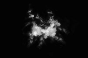 Textured Smoke,Abstract black,isolated on black background photo