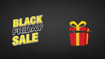 Black Friday sale animation. motion Black Friday Sale text animation video