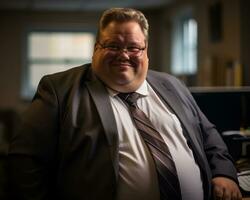 a man wearing a suit and tie generative ai photo