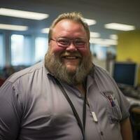 a man with a beard generative ai photo