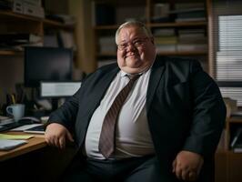 the man is wearing a suit generative ai photo