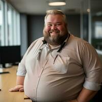 the man is wearing a white shirt generative ai photo