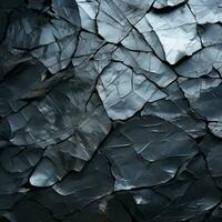 a close up of a cracked stone wall generative ai photo
