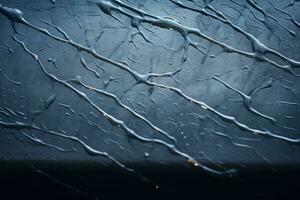 un cerca arriba de un ventana con agua gotas en eso generativo ai foto