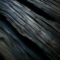 a close up view of a dark wood texture generative ai photo