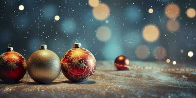 tradicional alegre Navidad antecedentes decoración. ai generado foto