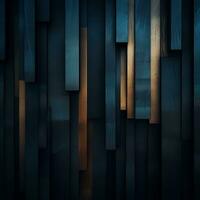 abstract blue and gold wallpaper with a dark background generative ai photo