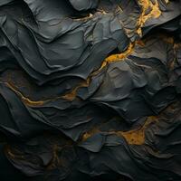 abstract black and gold texture background generative ai photo