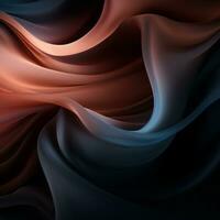 an abstract image of a dark blue and red fabric generative ai photo