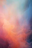 an abstract image of smoke in a blue red and orange color generative ai photo