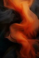 an orange and black background with a black background generative ai photo