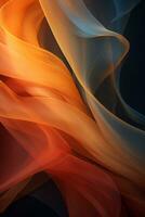 an orange blue and red abstract background generative ai photo