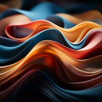 colorful abstract background with wavy lines generative ai photo