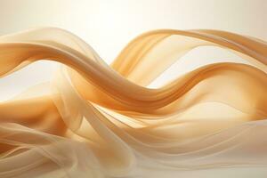 3d rendering of a flowing fabric on a white background generative ai photo