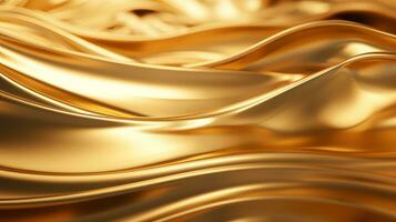 3d rendering of a gold fabric background stock photo generative ai