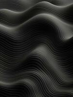 a black and white abstract background with wavy lines generative ai photo