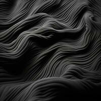 a black and white photo of a wavy fabric generative ai